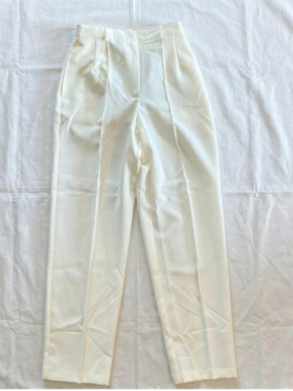 BFA Classics Ivory Cream Straight Leg Dress Pants Womens 10